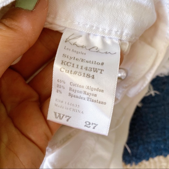 🐚 KANCAN WHITE DISTRESSED HIGH WAIST JEAN SHORTS! - Picture 10 of 14